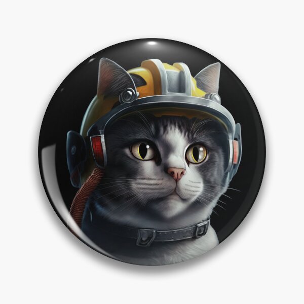 Item preview, Fireman cat designed and sold by AnimalArtPhotos.