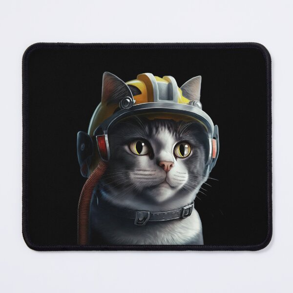 Item preview, Fireman cat designed and sold by AnimalArtPhotos.