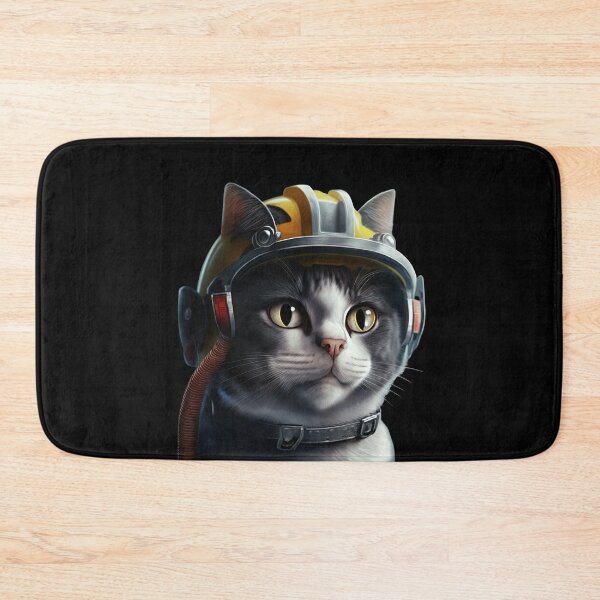 Item preview, Fireman cat designed and sold by AnimalArtPhotos.