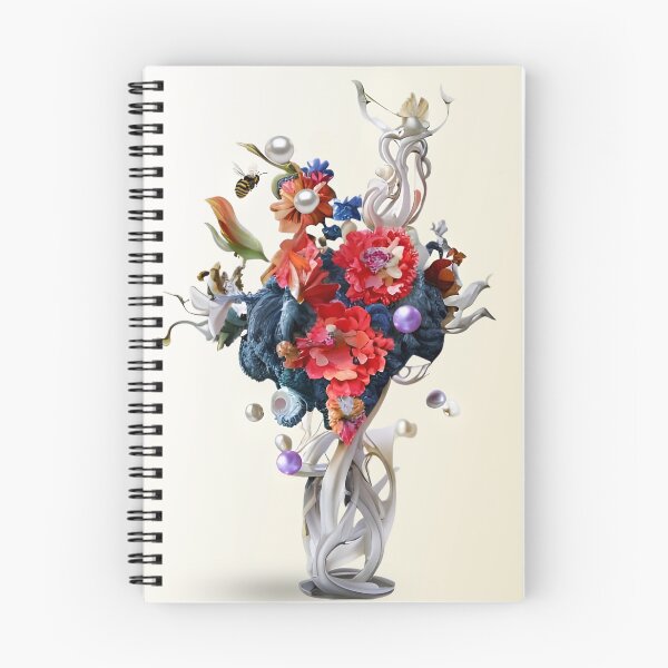 Item preview, Fleurs et abeilles: Part of the Abstract Blossoms Collection 2022. designed and sold by CherNikDesigns.