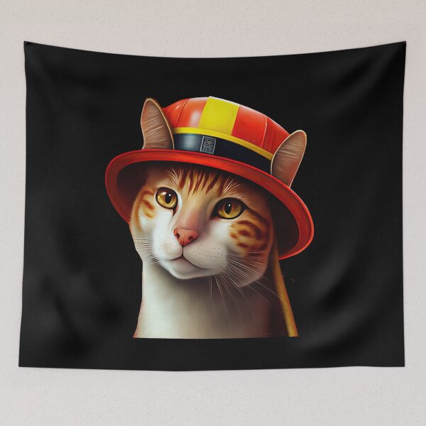 Item preview, Cat wearing hat designed and sold by AnimalArtPhotos.