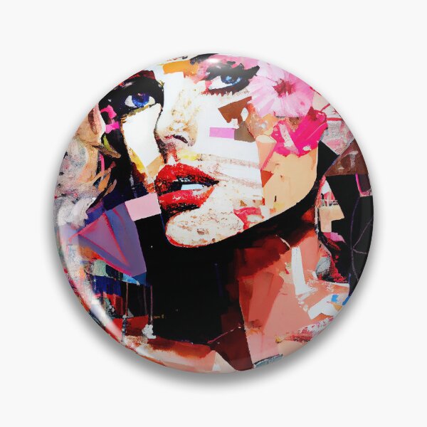 Item preview, Paper collage of a beautiful woman - "Be my valentine" series designed and sold by GuerillaDesign.