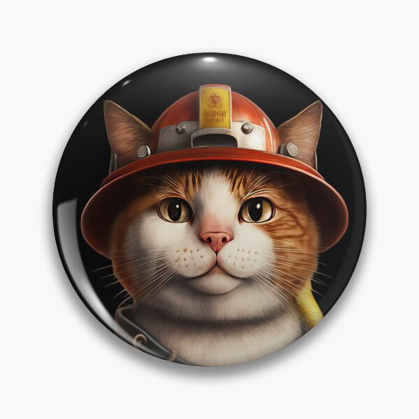 Item preview, Fireman cat outfit designed and sold by AnimalArtPhotos.