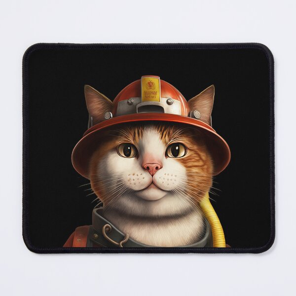 Item preview, Fireman cat outfit designed and sold by AnimalArtPhotos.