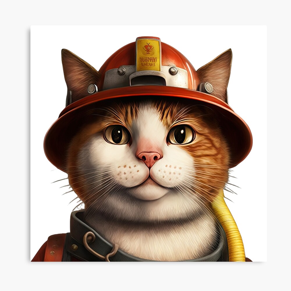 Police cat in uniform Sticker for Sale by AnimalArtPhotos