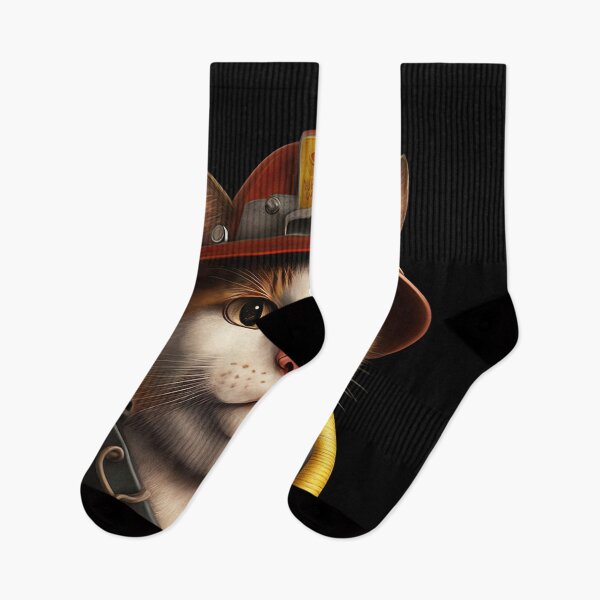 Item preview, Fireman cat outfit designed and sold by AnimalArtPhotos.
