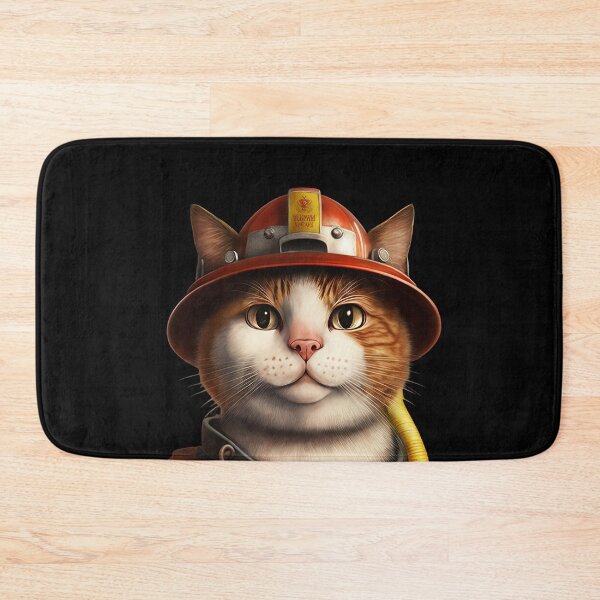 Item preview, Fireman cat outfit designed and sold by AnimalArtPhotos.