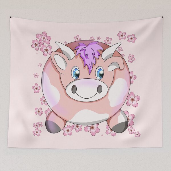 Item preview, happy pink cow designed and sold by BeingNow.
