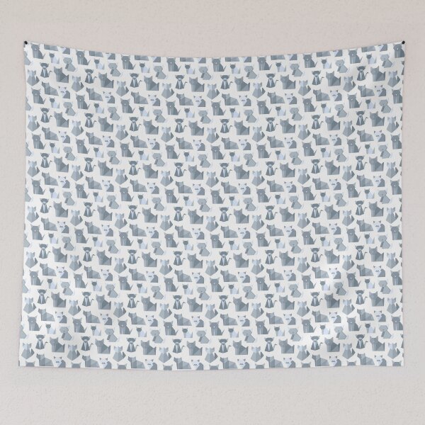 Item preview, Origami Cats - Flat Design in Shades of Gray designed and sold by Neitherworld-BJ.