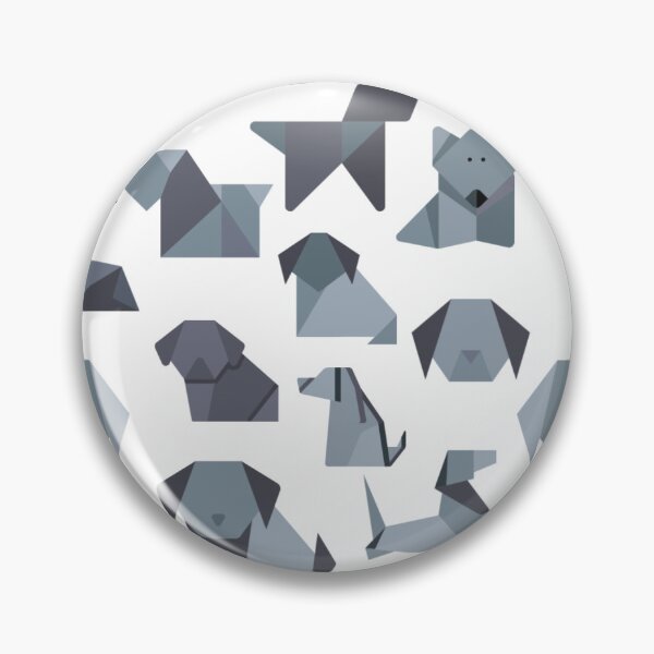 Item preview, Origami Dogs - Flat Design in Shades of Gray designed and sold by Neitherworld-BJ.