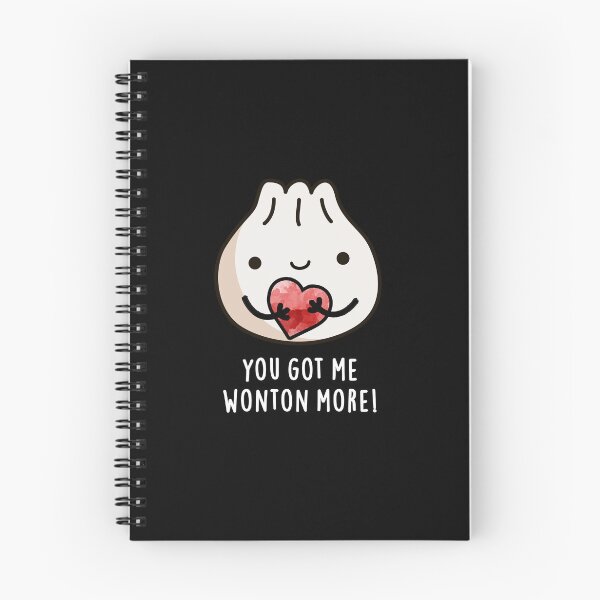 Item preview, You Got Me Wonton More Funny Dimsum Puns (Dark BG) designed and sold by punnybone.