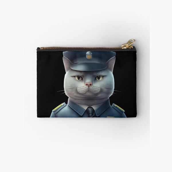 Item preview, Police cat designed and sold by AnimalArtPhotos.