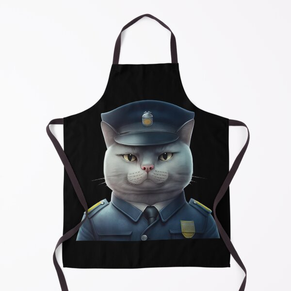 Item preview, Police cat designed and sold by AnimalArtPhotos.