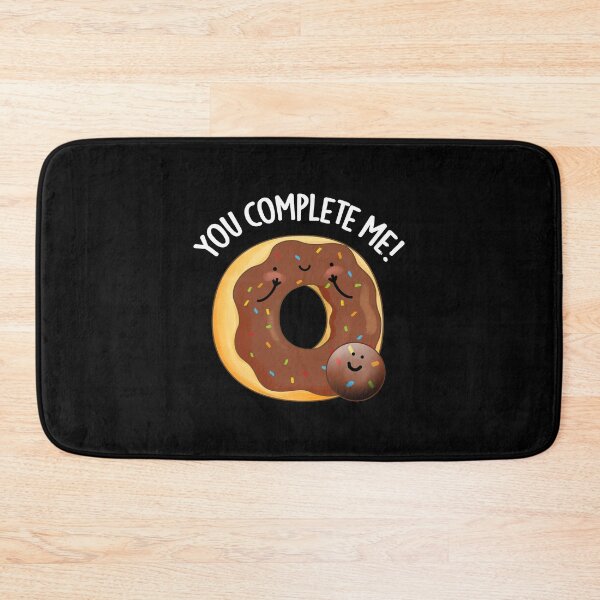 Item preview, You Complete Me Funny Food Donut Puns (Dark BG) designed and sold by punnybone.