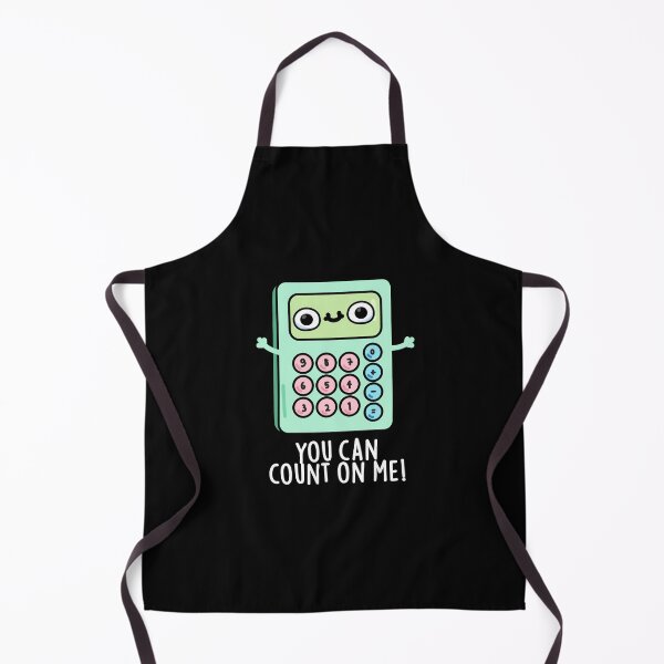 Item preview, You Can Count On Me Funny Calculator Puns (Dark BG) designed and sold by punnybone.