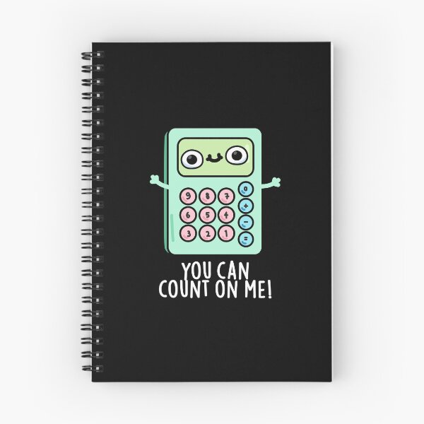 Item preview, You Can Count On Me Funny Calculator Puns (Dark BG) designed and sold by punnybone.
