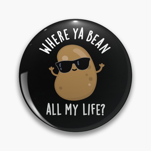 Item preview, Where Ya Bean All My Life Funny Veggie Puns (Dark BG) designed and sold by punnybone.