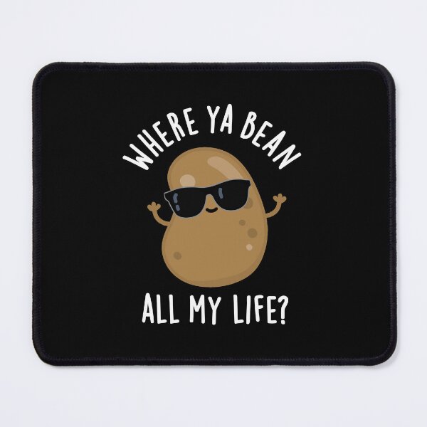 Item preview, Where Ya Bean All My Life Funny Veggie Puns (Dark BG) designed and sold by punnybone.
