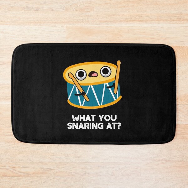 Item preview, What You Snaring At Funny Drummer Drum Puns (Dark BG) designed and sold by punnybone.