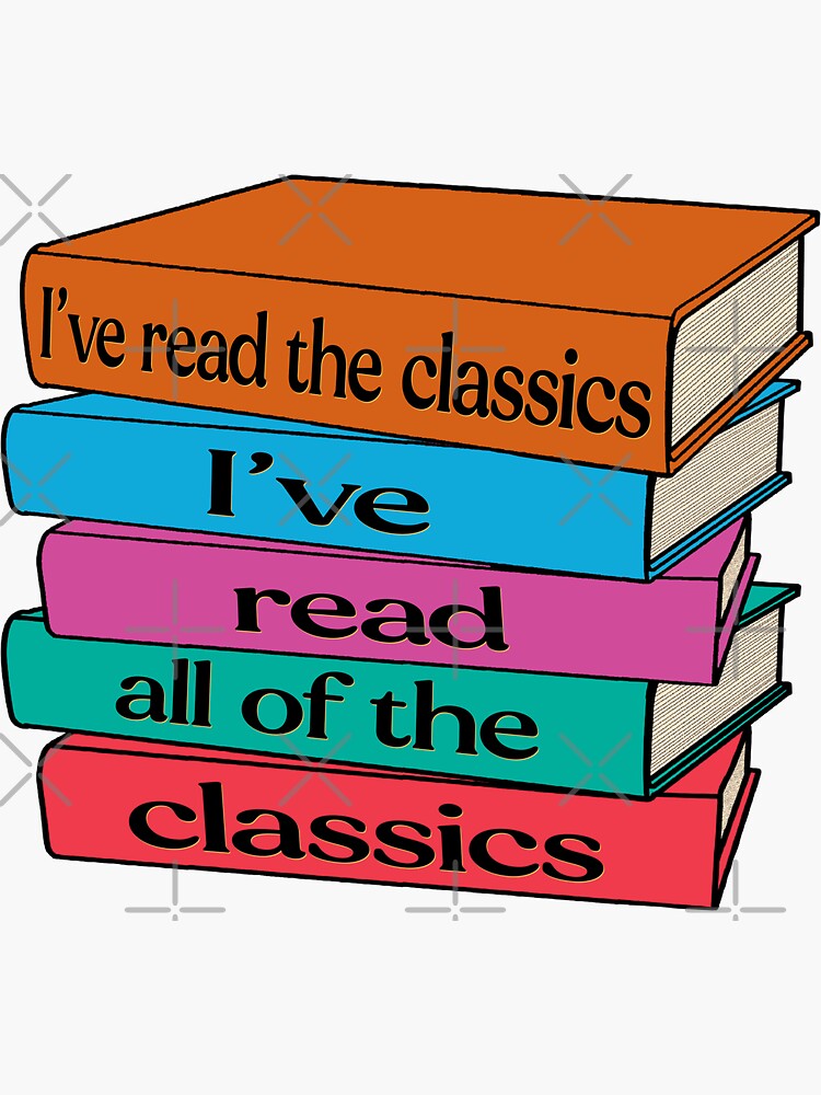 Bookish Sticker, Stack of Books, Large Vinyl Decal, Kindle