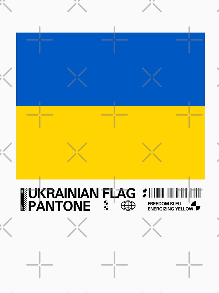 "Pantone freedom blue energizing yellow flag ukrainian" Tshirt for