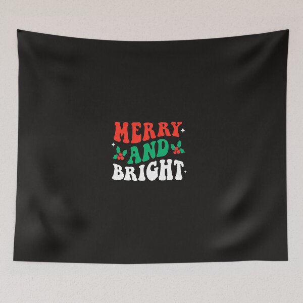 Aperçu de l'œuvre Merry and Bright& Christmas Sweatshirt Merry Christmas Merry and Bright Christmas present créée et vendue par Sophistical.