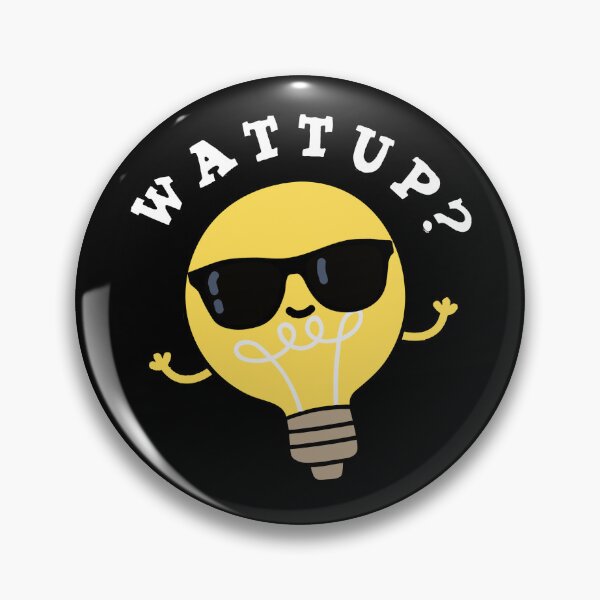 Item preview, Watt Up Funny Bulb Puns (Dark BG) designed and sold by punnybone.