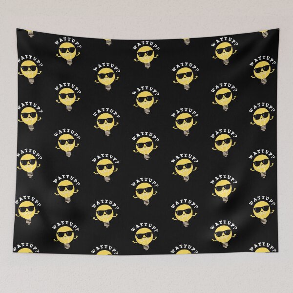 Item preview, Watt Up Funny Bulb Puns (Dark BG) designed and sold by punnybone.