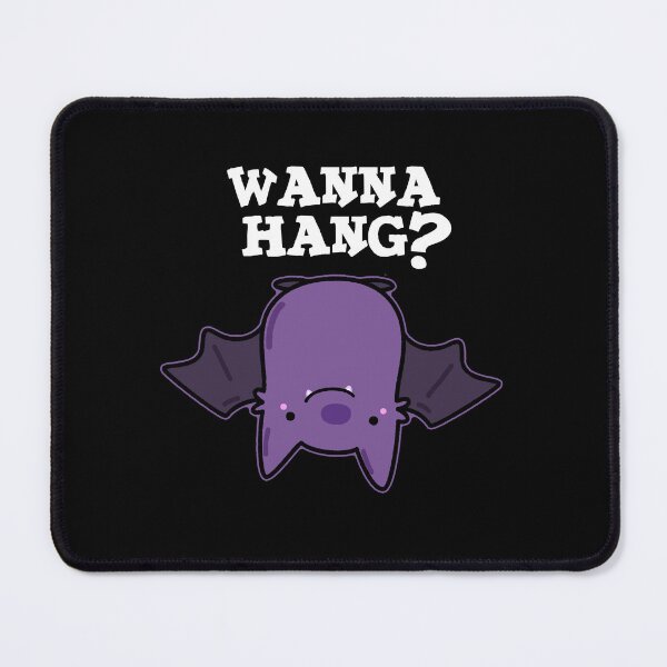 Item preview, Wanna Hang Funny Animal Bat Puns (Dark BG) designed and sold by punnybone.