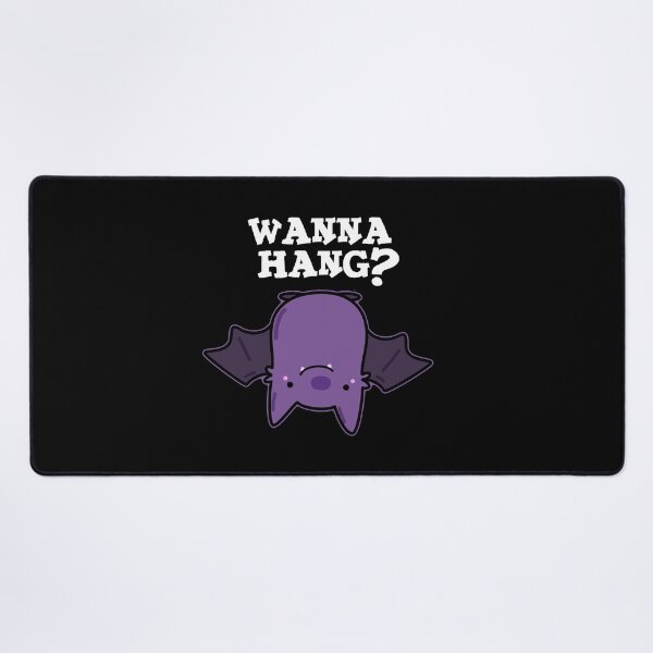 Item preview, Wanna Hang Funny Animal Bat Puns (Dark BG) designed and sold by punnybone.