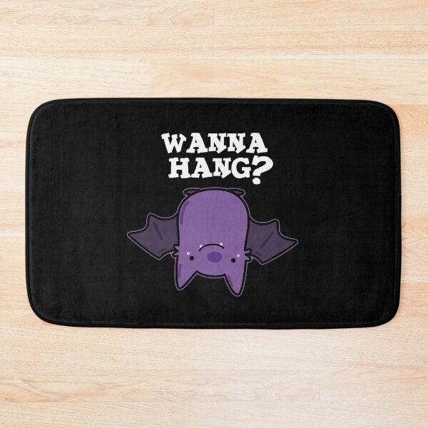 Item preview, Wanna Hang Funny Animal Bat Puns (Dark BG) designed and sold by punnybone.