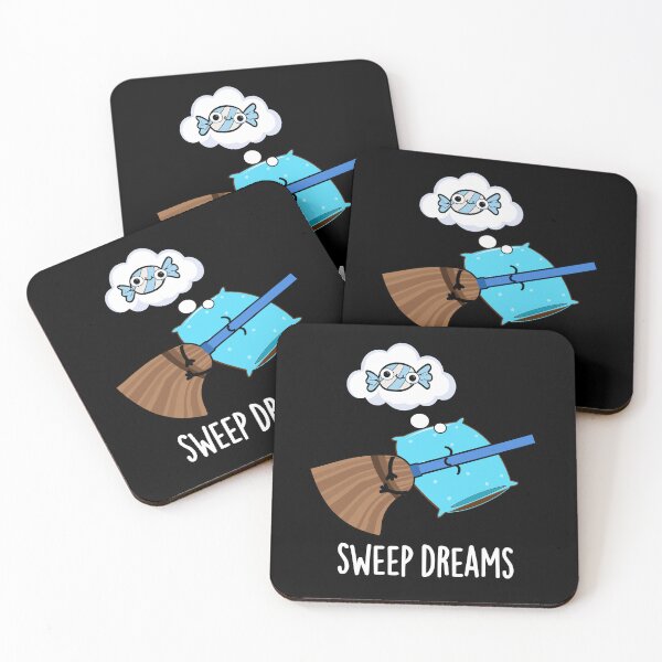 Item preview, Sweep Dreams Funny Broom Puns (Dark BG) designed and sold by punnybone.