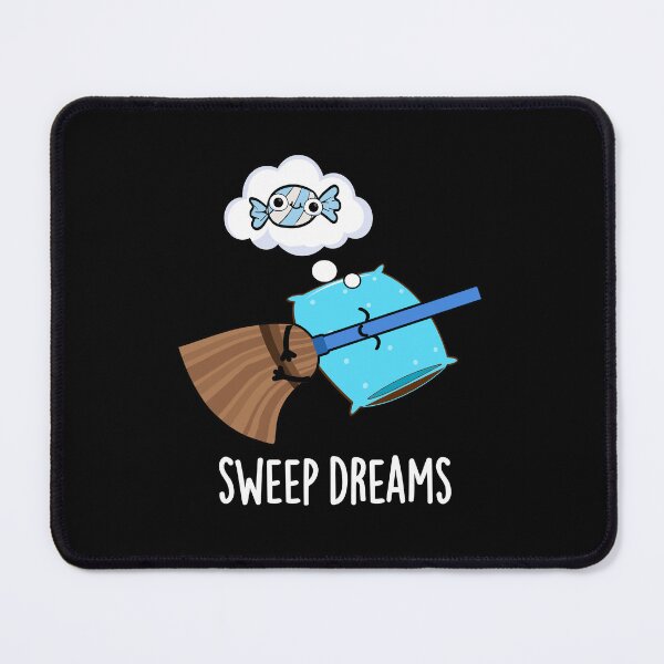 Item preview, Sweep Dreams Funny Broom Puns (Dark BG) designed and sold by punnybone.