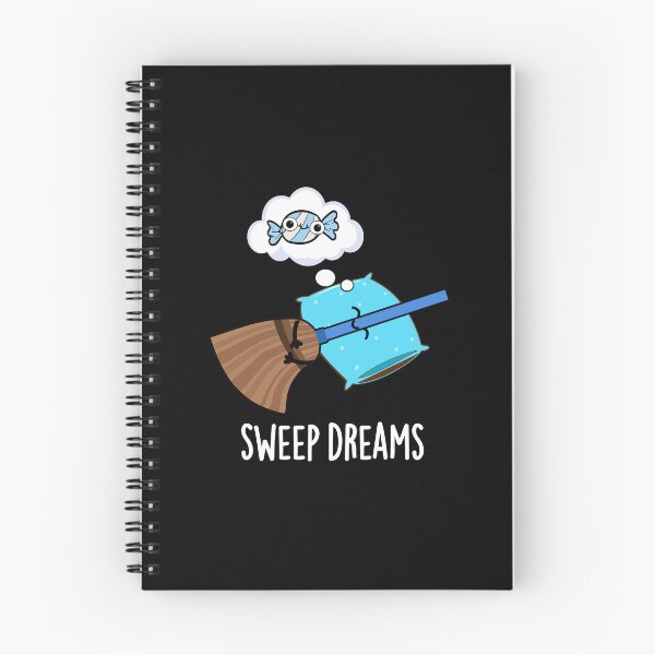 Item preview, Sweep Dreams Funny Broom Puns (Dark BG) designed and sold by punnybone.