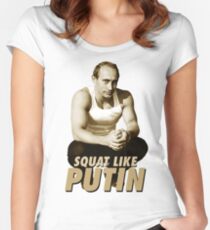 Squat like Putin Women's Fitted Scoop T-Shirt
