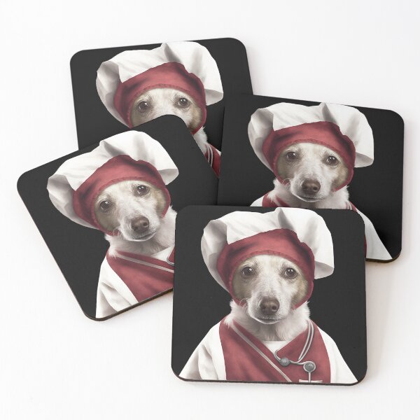 Item preview, Dog wearing nurse outfit designed and sold by AnimalArtPhotos.