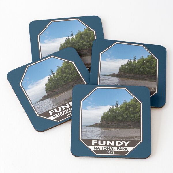 Item preview, Fundy National Park Coastline Emblem designed and sold by KrisSidDesigns.