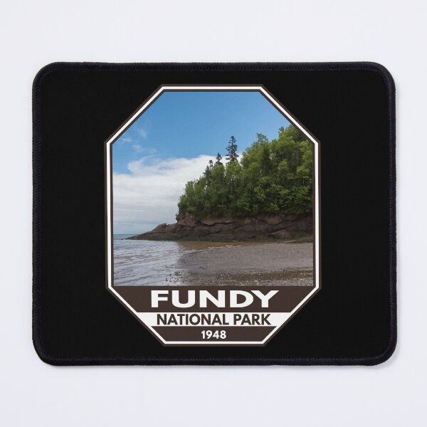 Item preview, Fundy National Park Coastline Emblem designed and sold by KrisSidDesigns.