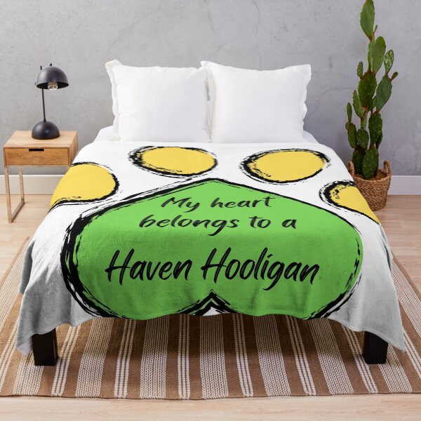 My heart belongs to a Haven Hooligan Throw Blanket