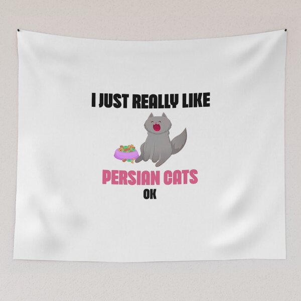 Item preview, I Just Really Like Persian Cats, ok - black persian cats designed and sold by yssnyd.