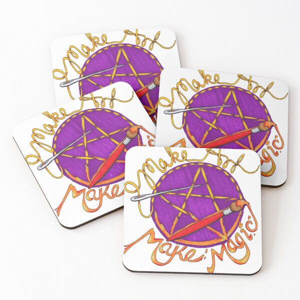 Item preview, Make Art, Make Magic designed and sold by Wyrd & Witchy Art and Design.