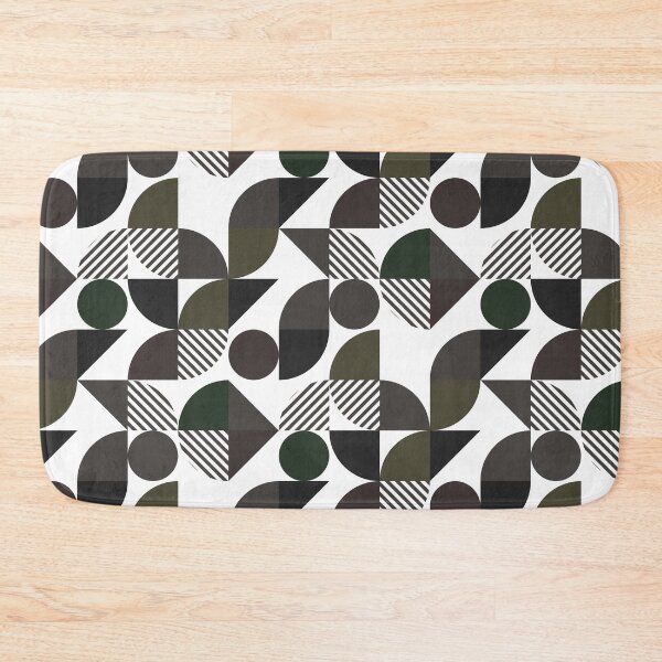 Item preview, Green Rounded Abstract Flat Pattern - Contemporary Minimalist Design designed and sold by Neitherworld-BJ.