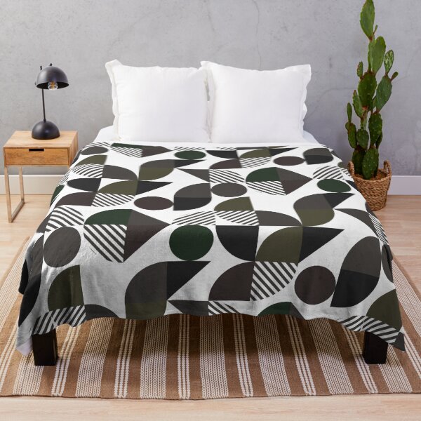 Item preview, Green Rounded Abstract Flat Pattern - Contemporary Minimalist Design designed and sold by Neitherworld-BJ.