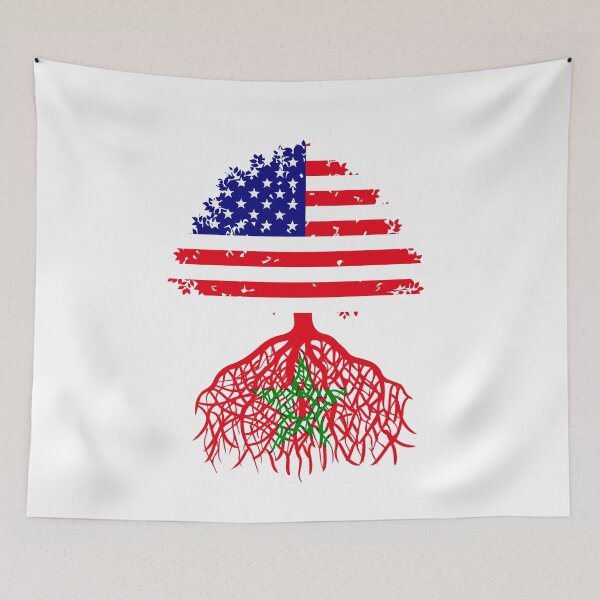 Item preview, Moroccan Roots Half American and Moroccan Flag  designed and sold by LordArt.