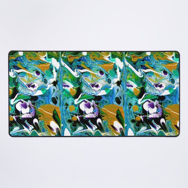 Item preview, Blue Gold Abstract designed and sold by Genevieve Esson.