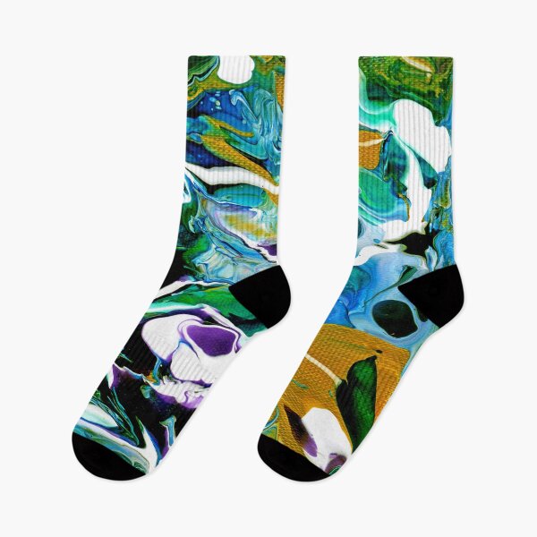 Item preview, Blue Gold Abstract designed and sold by Genevieve Esson.