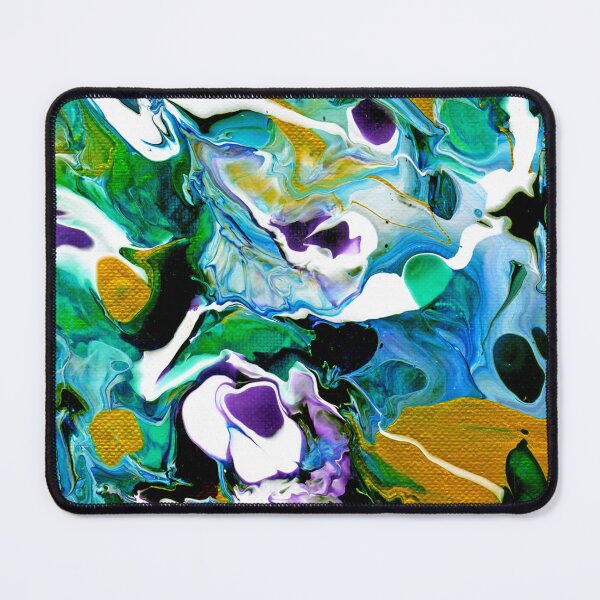Item preview, Blue Gold Abstract designed and sold by Genevieve Esson.