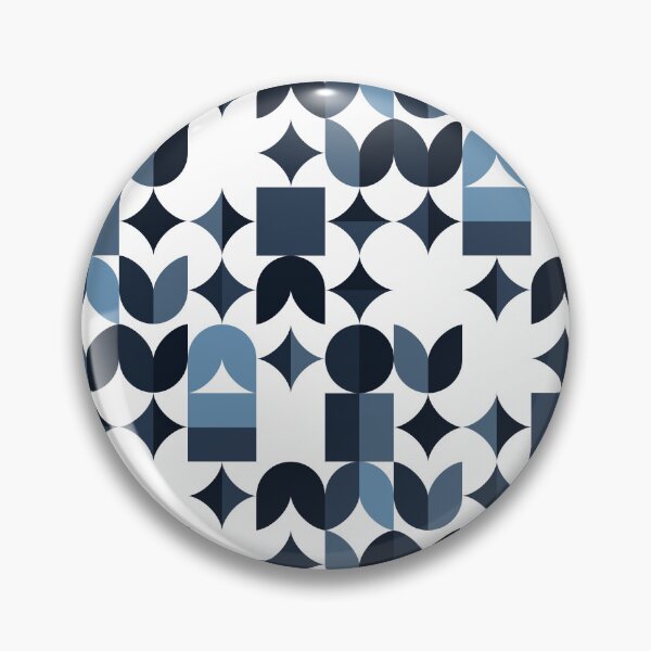 Item preview, Serene Blue Flat Pattern - Abstract Geometric Design designed and sold by Neitherworld-BJ.