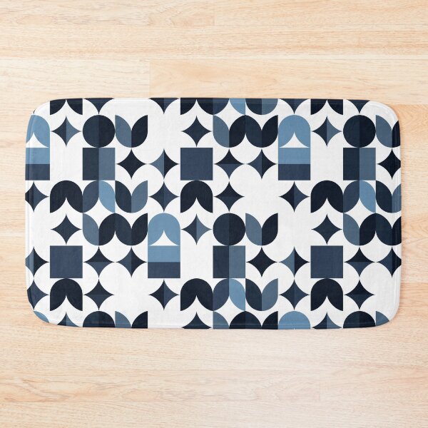 Item preview, Serene Blue Flat Pattern - Abstract Geometric Design designed and sold by Neitherworld-BJ.