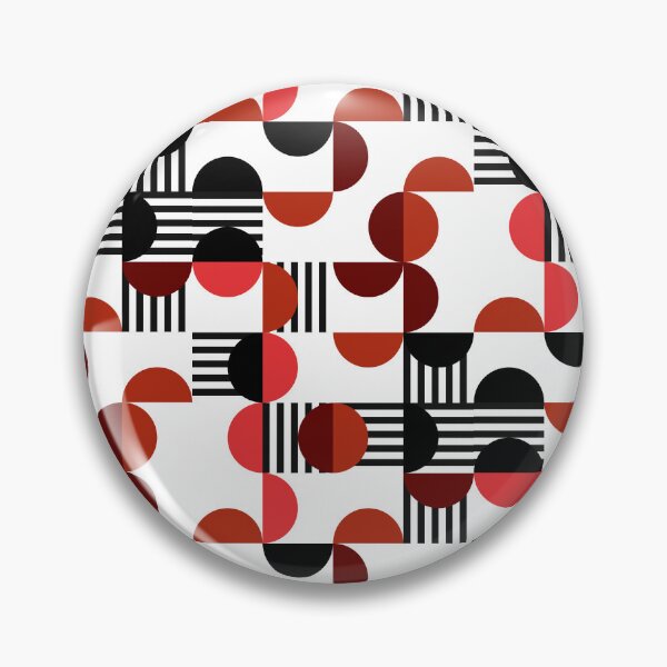 Item preview, Red and Black Circle Pattern - Abstract Minimalist Design designed and sold by Neitherworld-BJ.